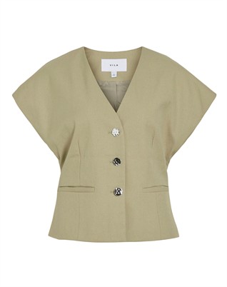 ViKeep V-neck Blazer - Elm 